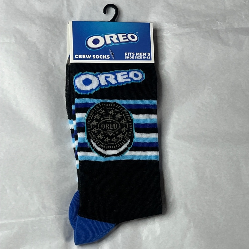 Oreo Black and Blue Crew Socks